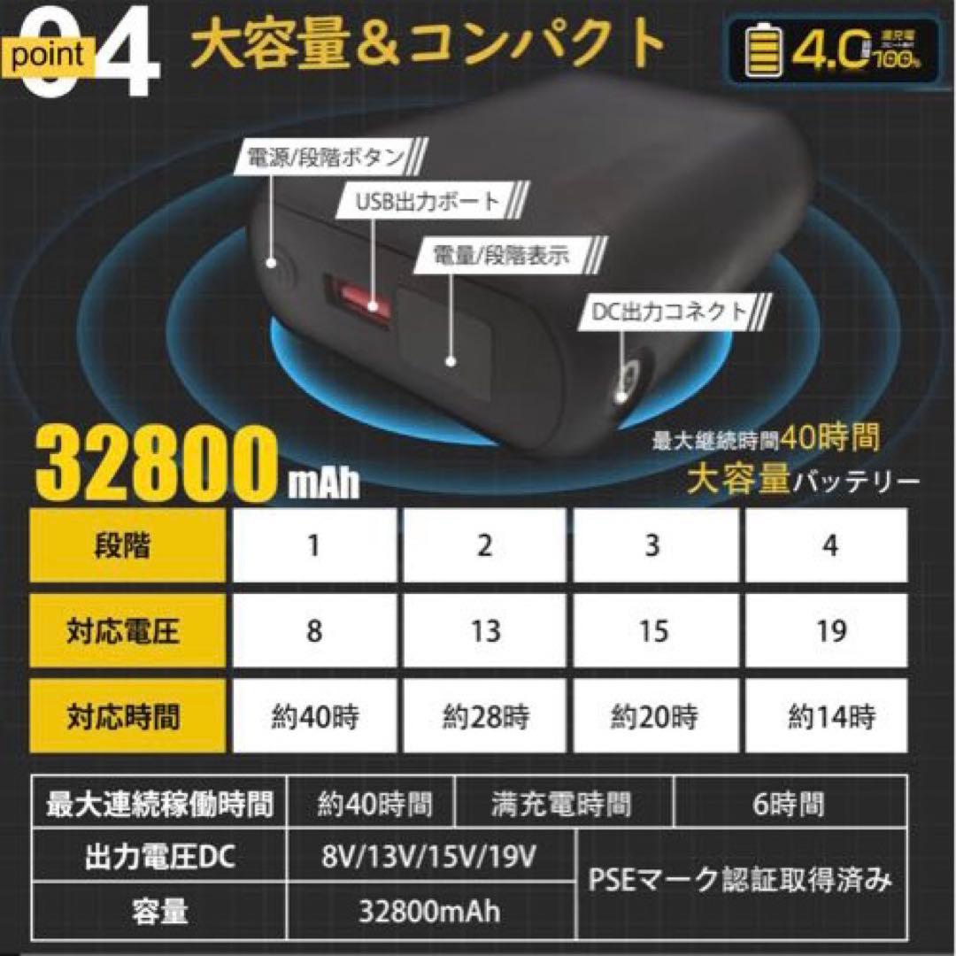 ファン付きベスト ファン付き 空調ベスト 作業着 ファン付き作業服 2XL