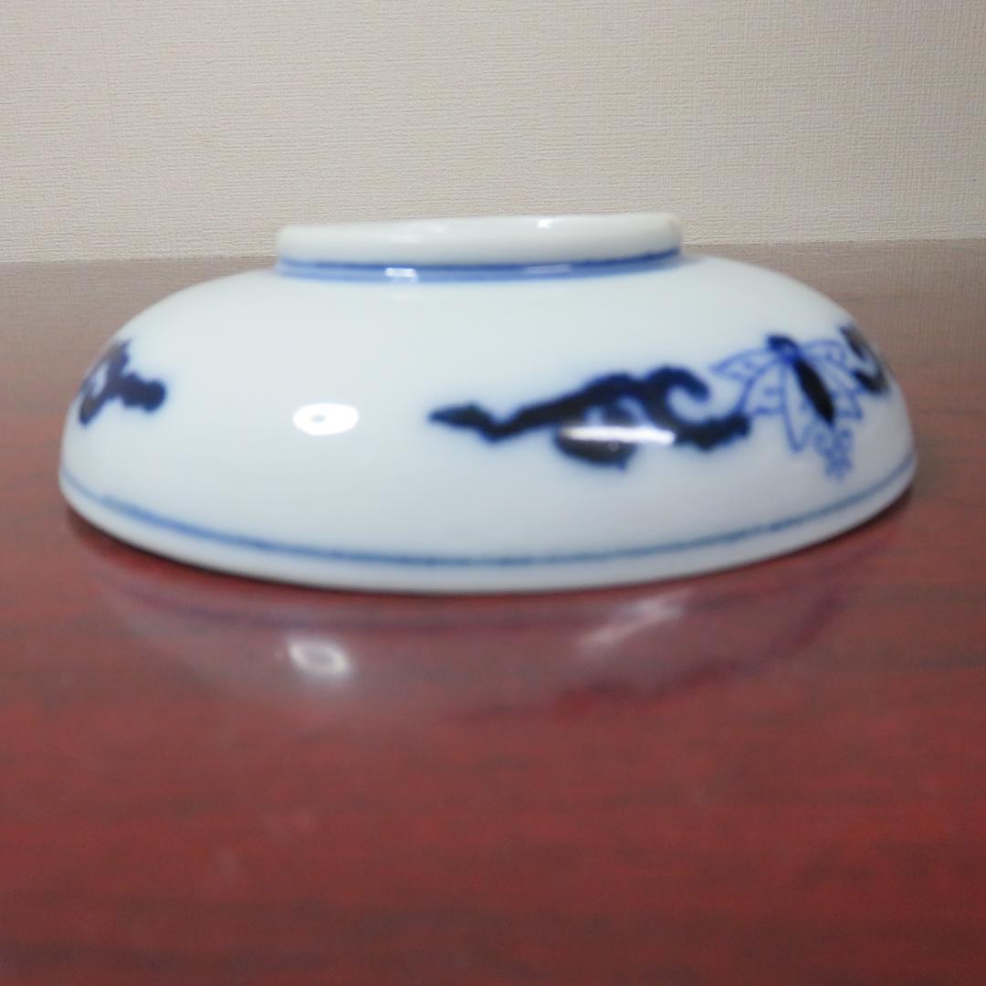 染付 印判 小皿 手塩皿 6枚 その1 銘 明治 大正
