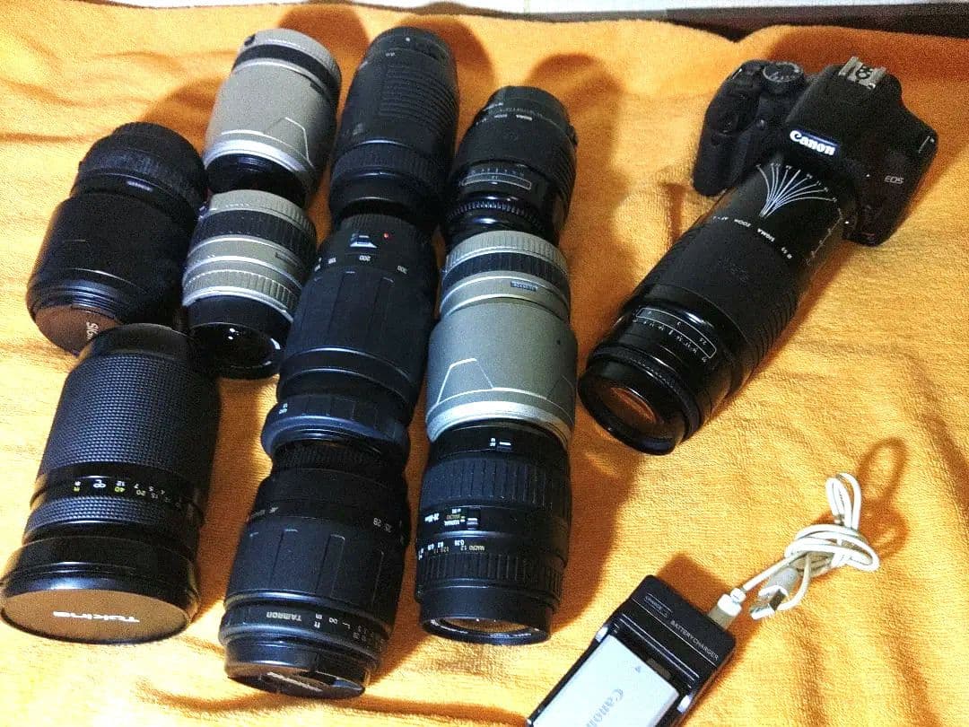 動作確認済みCanon EOS kiss X2 レンズまとめ望遠レンズセット