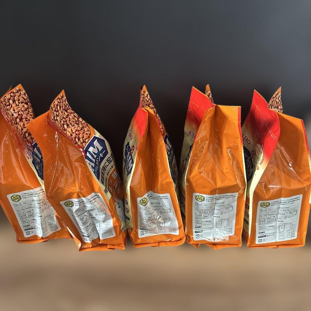CJAO for AIM チキン味 ドライキャットフード 140g×5袋