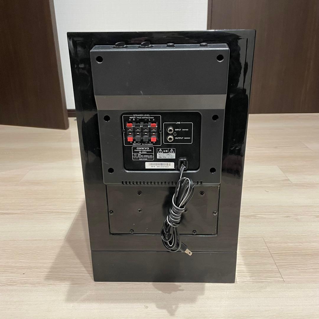 【最安値】ONKYO SL-D501 サブウーファー ピアノブラック 重低音