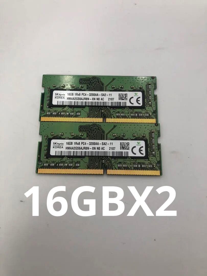 SKhynix1RX8 PC4-3200AA-SA2-11 16GB×2