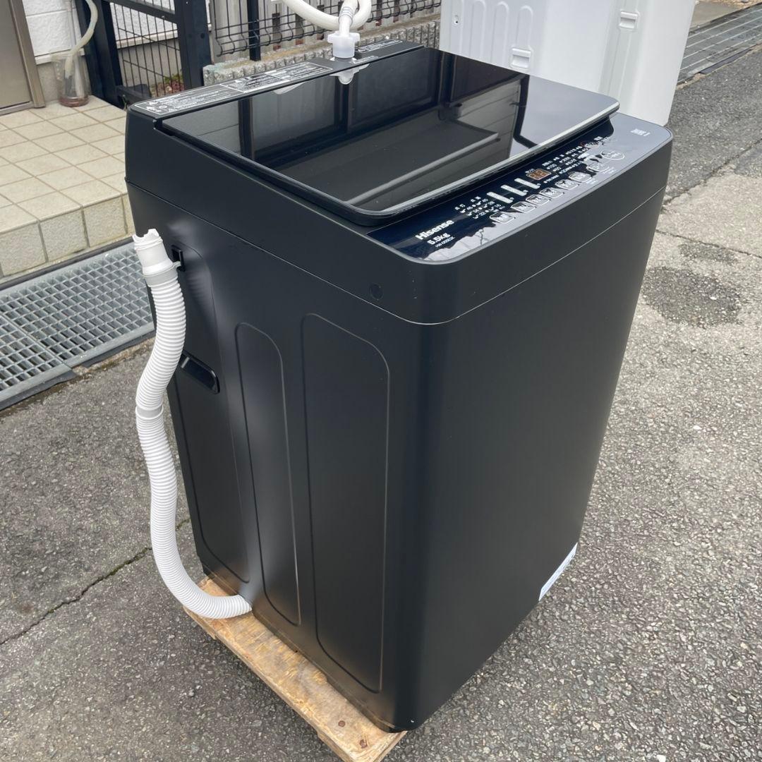Hisense2024年製5.5㎏全自動洗濯機 マットブラック 超美品 送料無料
