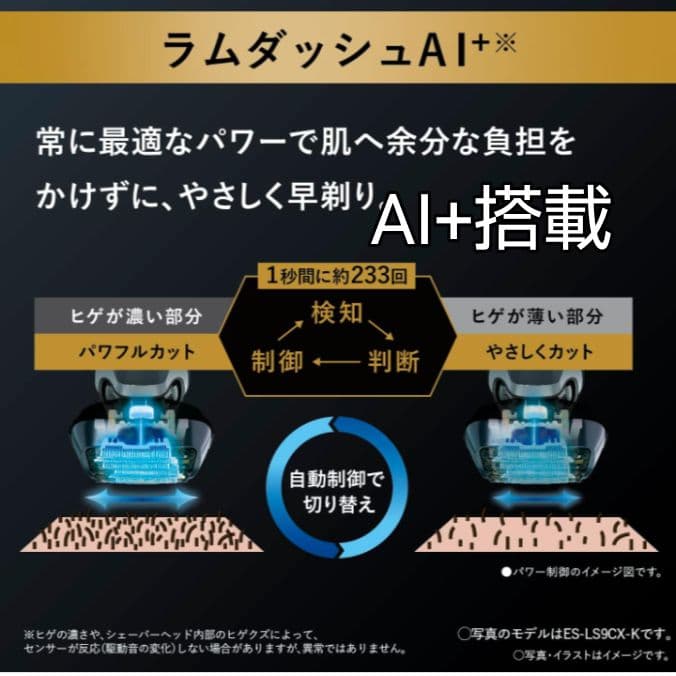 パナソニック深剃り5枚刃 ES-L550U 完全防水❗ 新品未使用❣️