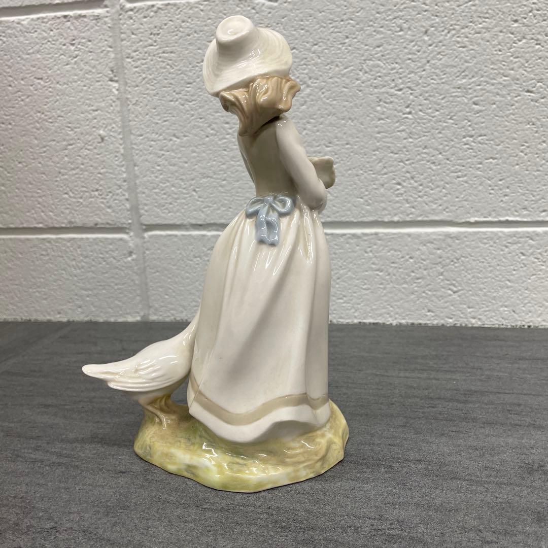 【美品】Lladro 少女とアヒルとガチョウ