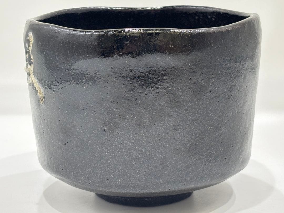 茶道具 黒茶碗 稲葉心田 銘 吸江 茶碗 共箱