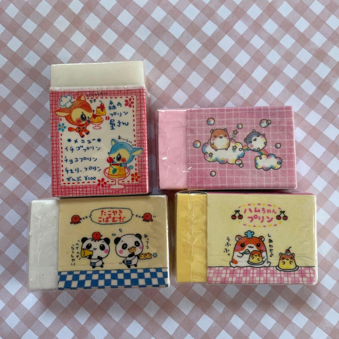 平成レトロ　たこやきこぱむだ　ハムちゃんプリン　消しゴム　激レア