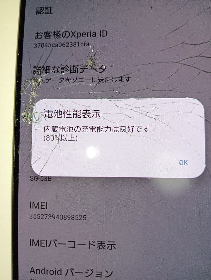 【画面割れ大ジャンク】Xperia 5 III SO-53B ドコモSIMフリー
