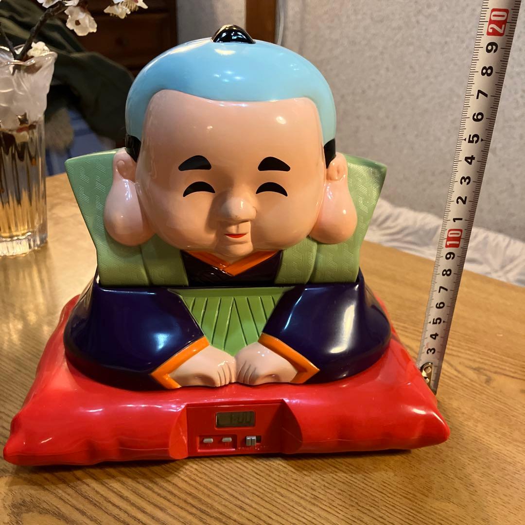 ★ 非売品 江崎グリコノベルティ景品 / 招福 からくりおじぎ時計　福助