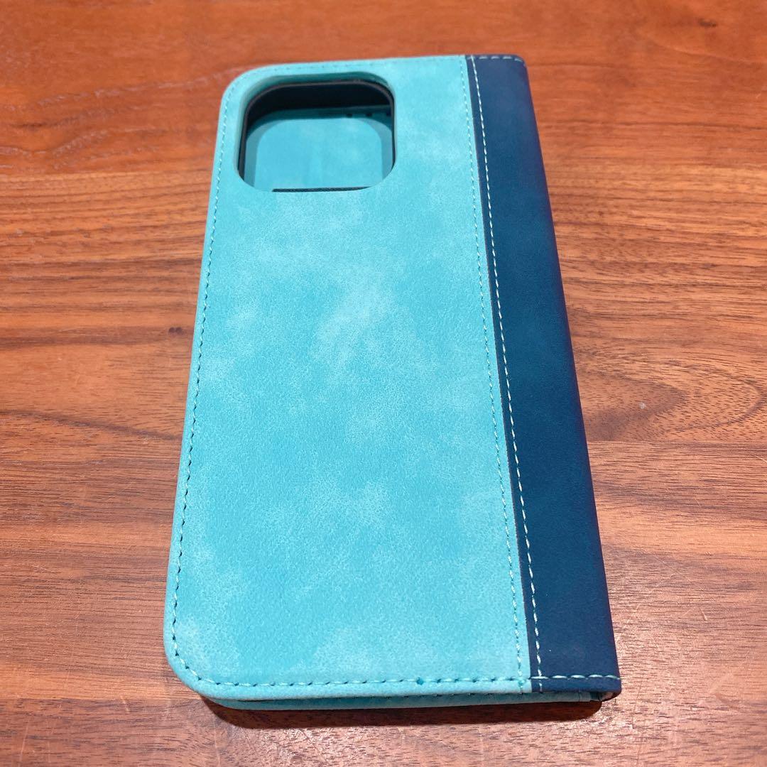 iPhone15 Pro Maxケース iPhoneケース 手帳型 ネイビー