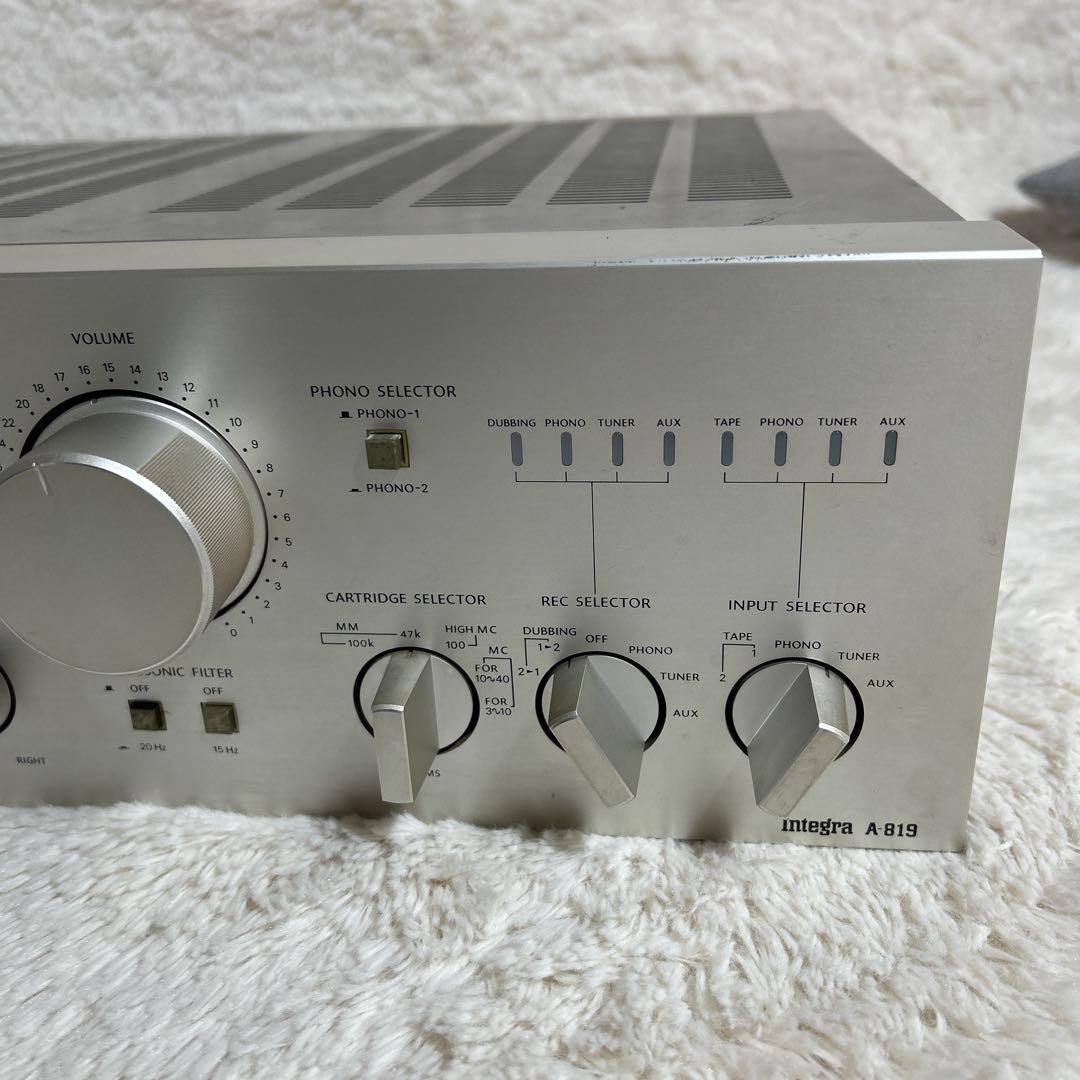 【通電確認済】ONKYO A-819 プリメインアンプ シルバー