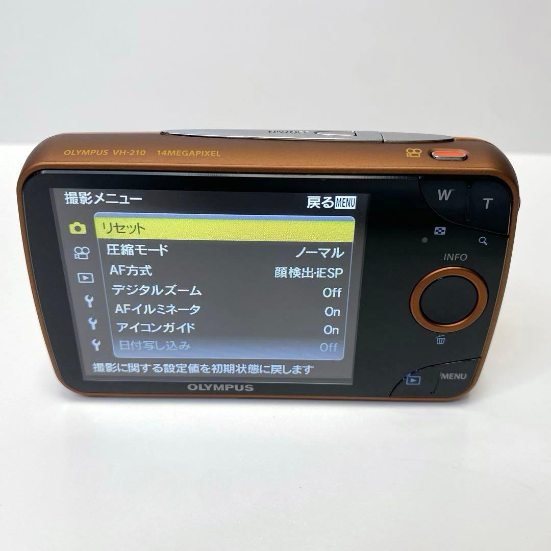 【未使用級】OLYMPUS VH-210 オレンジ デジカメ コンデジ