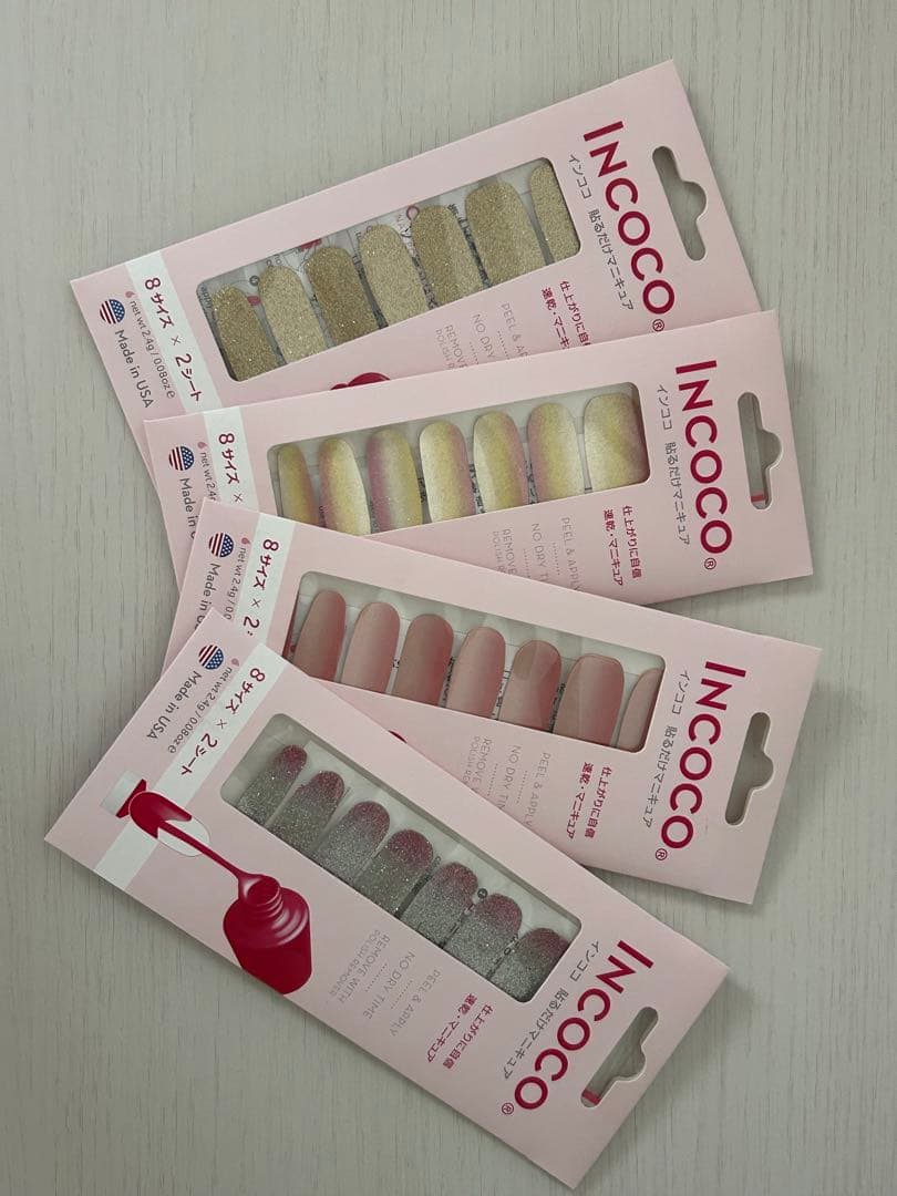 【バラ売り可能】未使用品　INCoco ネイルチップ 13セット