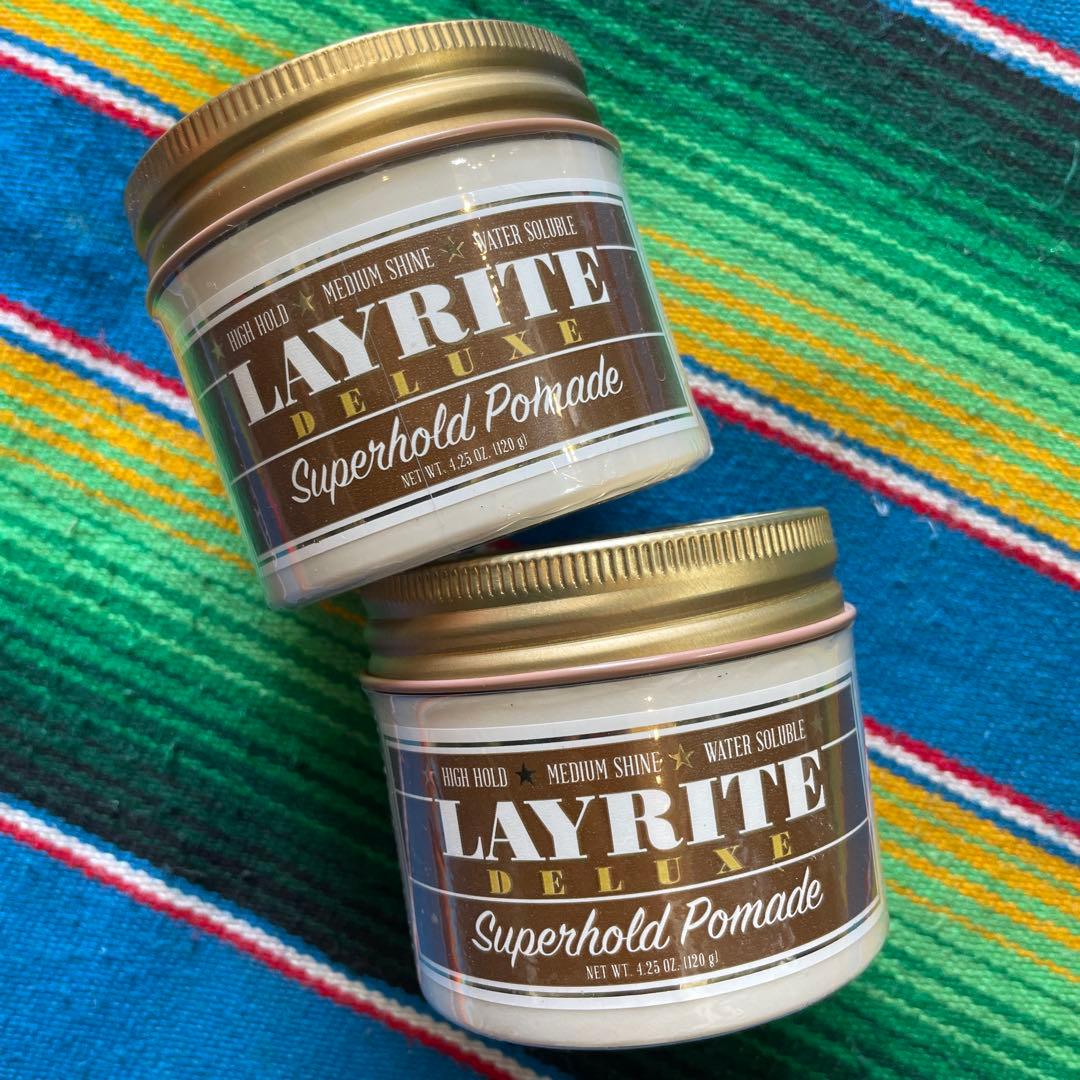 LAYRITE Superhold Pomade 4.25oz バーバー水性