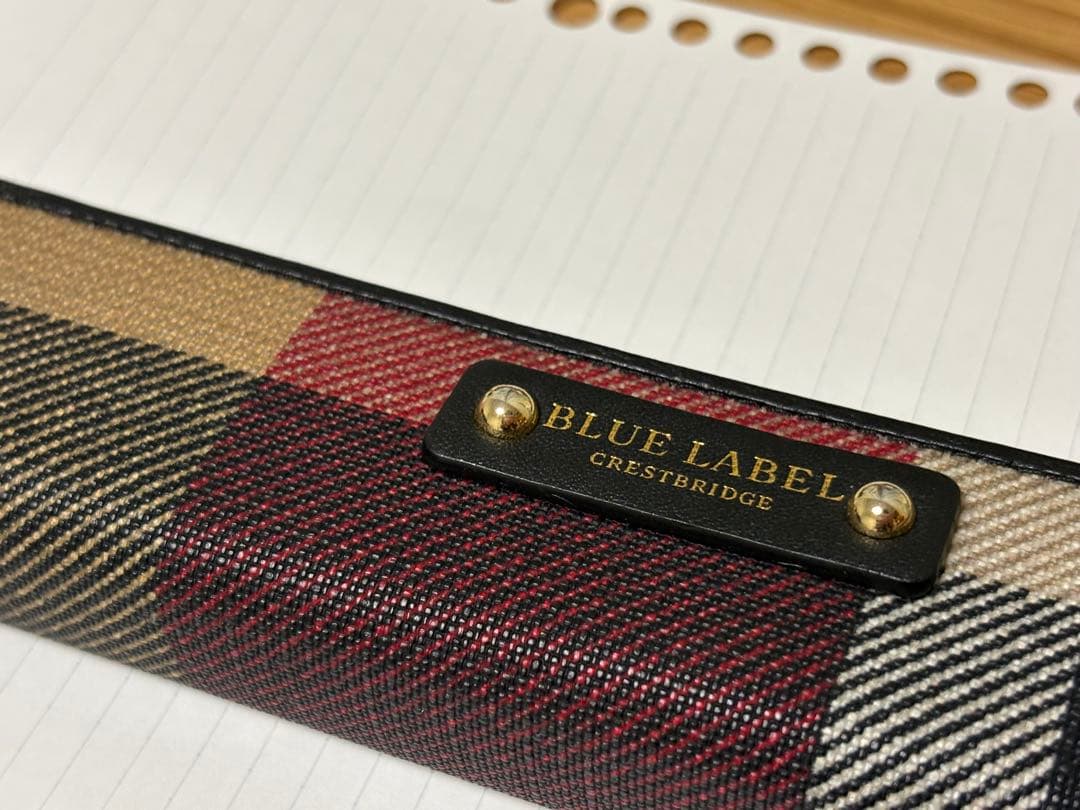 BLUE LABEL CRESTBRIDGE 筆箱 チェック柄 旧型