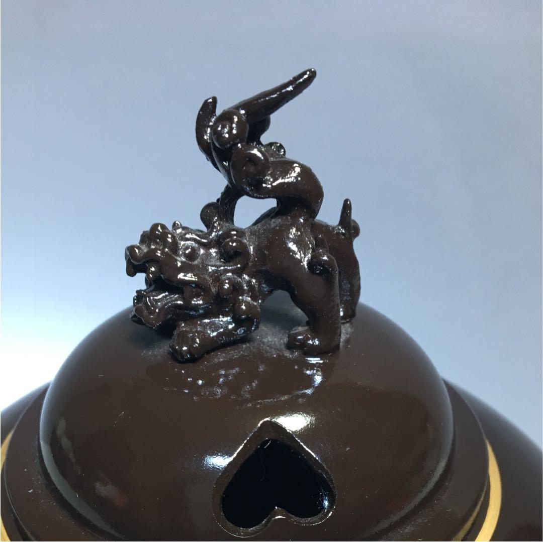 香炉〔銅製品〕高岡銅器（蒔絵）