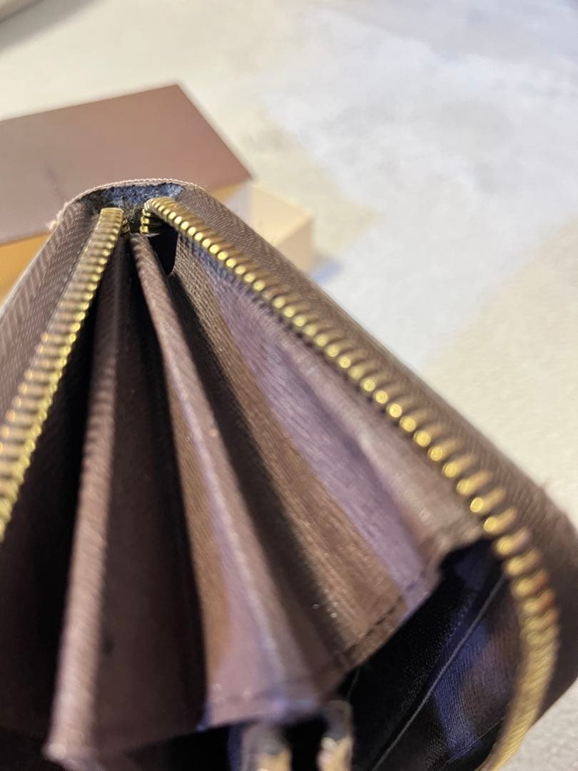 【正規品】LOUIS VUITTON ダミエ ラウンドファスナー 長財布