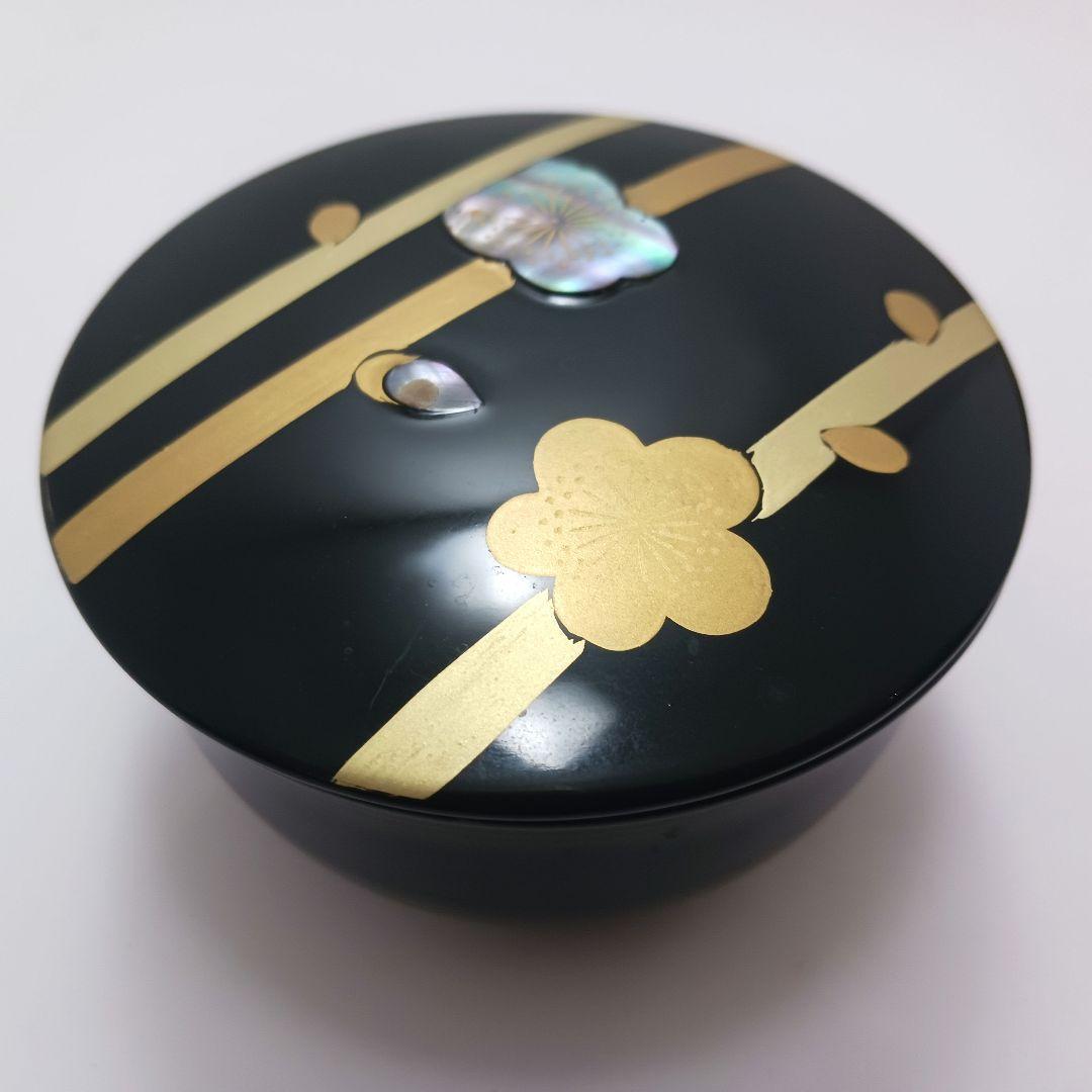 Y3030-4 茶道具 岡本陽斎 春秋棗 替え蓋付 共箱　YY
