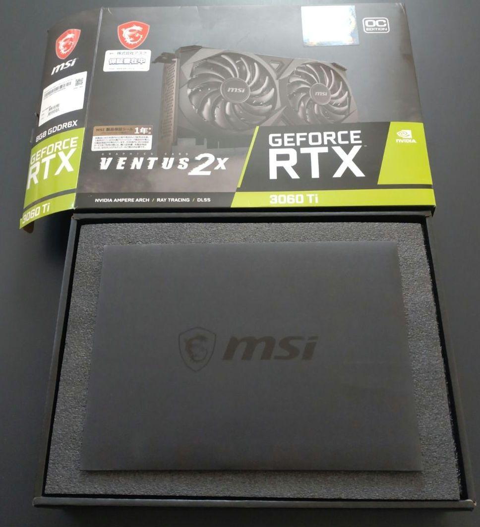 MSI製　GeForce RTX 3060 Ti　デュアルファン冷却方式　グラボ