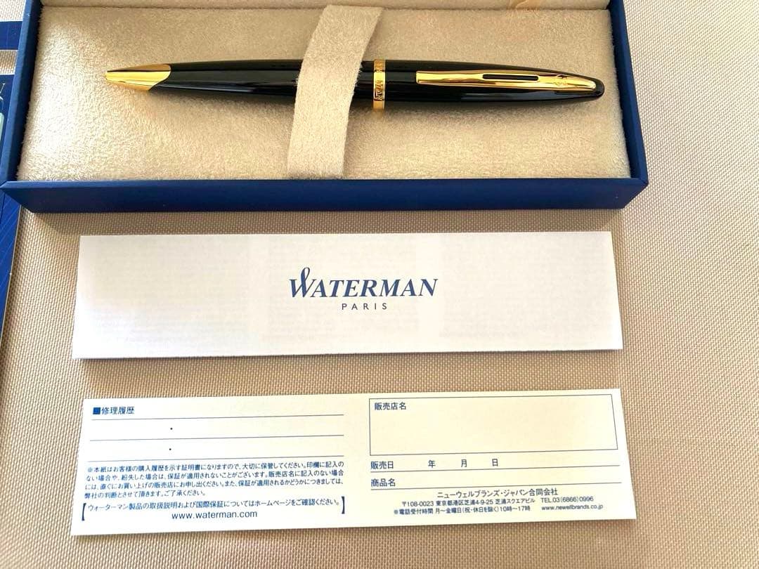 ●新品●　WATERMANカレンブラック シーGT ボールペン