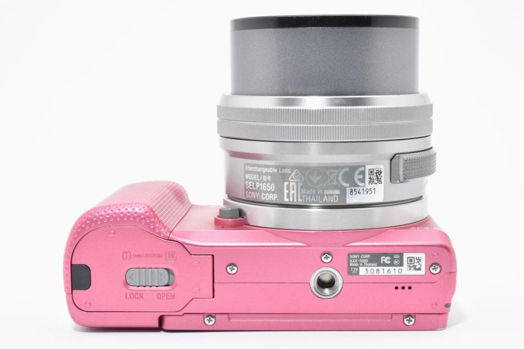 《 ショット極少 》　ソニー　SONY α5000 レンズキット ピンク