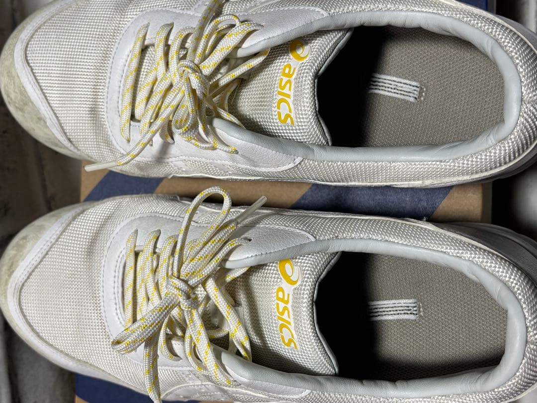 ASICS メッシュ静電安全靴 ホワイト