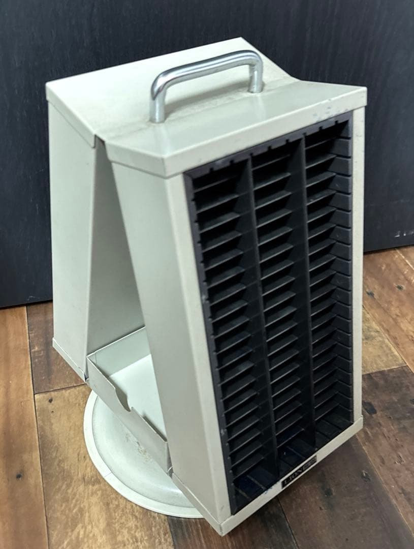 LION RS-120スチールケース 科目印箱 回転印箱 印鑑ケース 回る