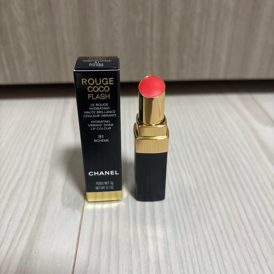 CHANEL シャネル　ルージュ　ココ　フラッシュ　９１番　ボエーム　新品未使用