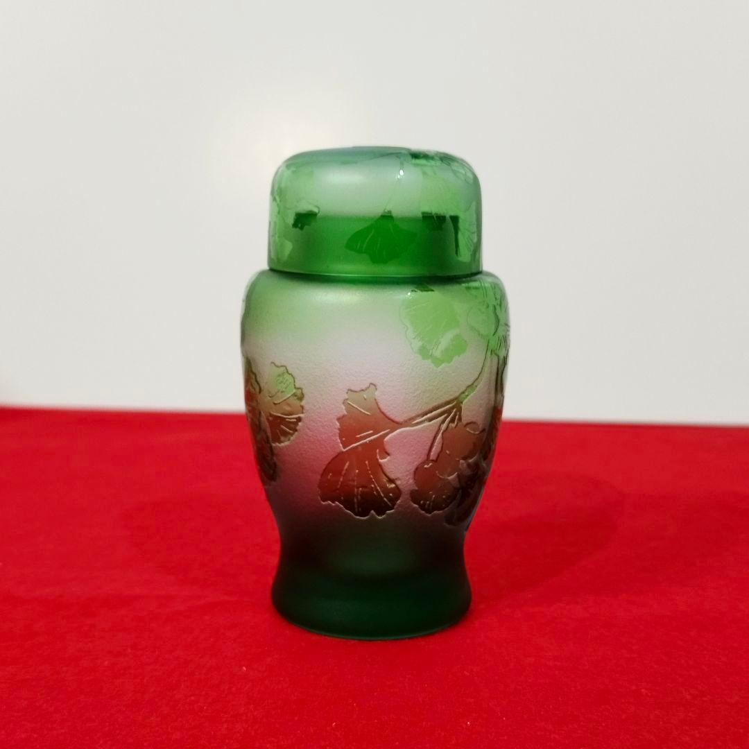 【希少 美品】ギヤマン茶器 共箱・共布・共栞付 北一硝子「氷結シリーズ」