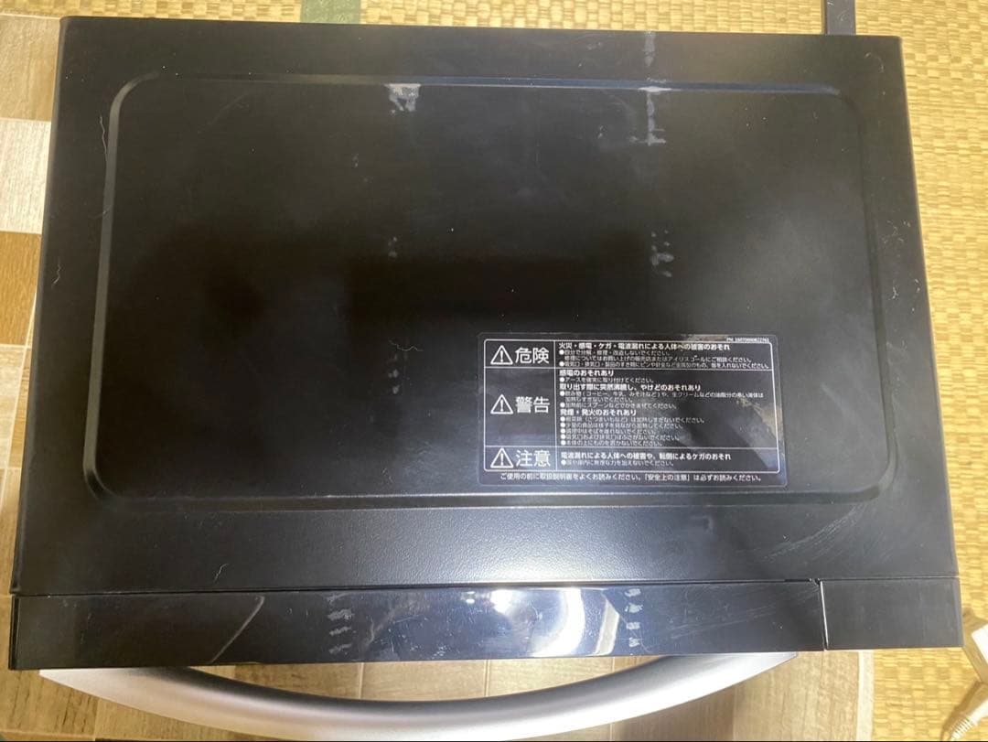 I88 IRIS OHYAMA 2021年製 電子レンジ ミラーガラス ブラック