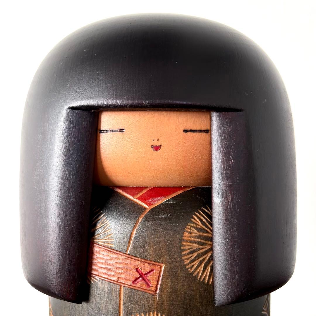 稀少 大きい 関口 三作 Sansaku 創作 こけし kokeshi 人形
