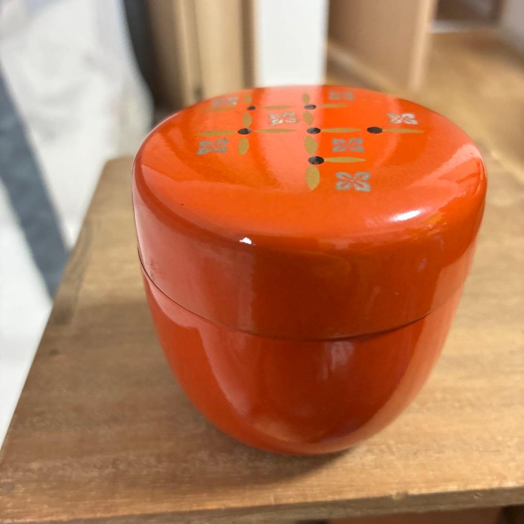 木製茶箱 4段収納 茶器付き