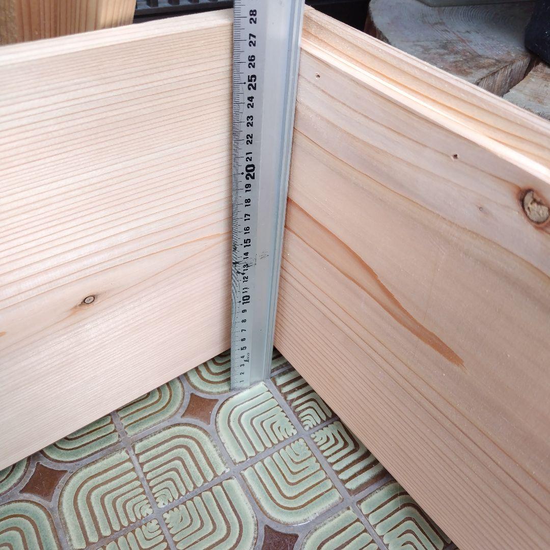 西洋蜜蜂巣箱、杉板材使用 （10枚かけ)二段 縦54㎝✕横45✕高60 5枚付