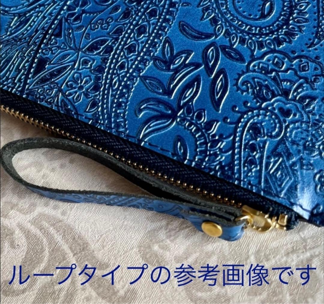 ミニ財布 　 L字ファスナー　パイソン ♡ハートモチーフ♡ イエロー&オレンジ