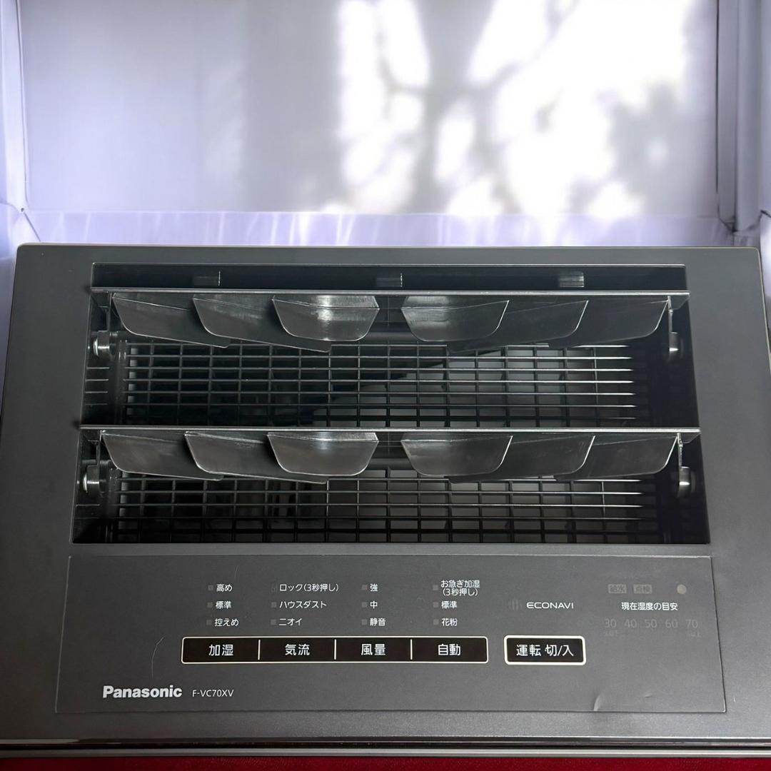 ☆清掃済み美品 パナソニック F-VC70XV 木目調 加湿空気清浄機 31畳