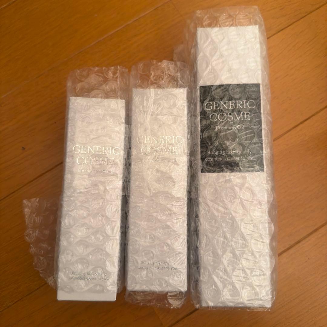新品未開封　GENERIC COSME 3個セット ホワイトボトル
