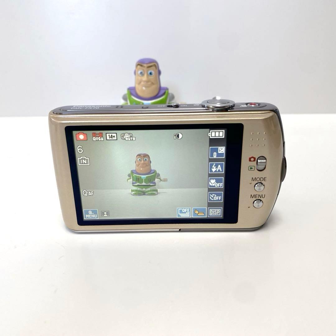 【美品】Panasonic LUMIX DMC-FX70 ゴールド コンデジ