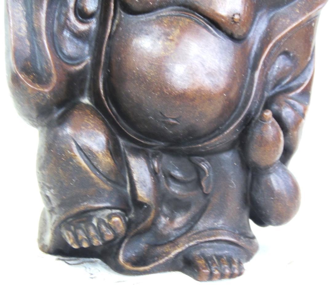 高さ260 古備前 七福神 布袋尊立像 備前焼 置物 縁起物 骨董
