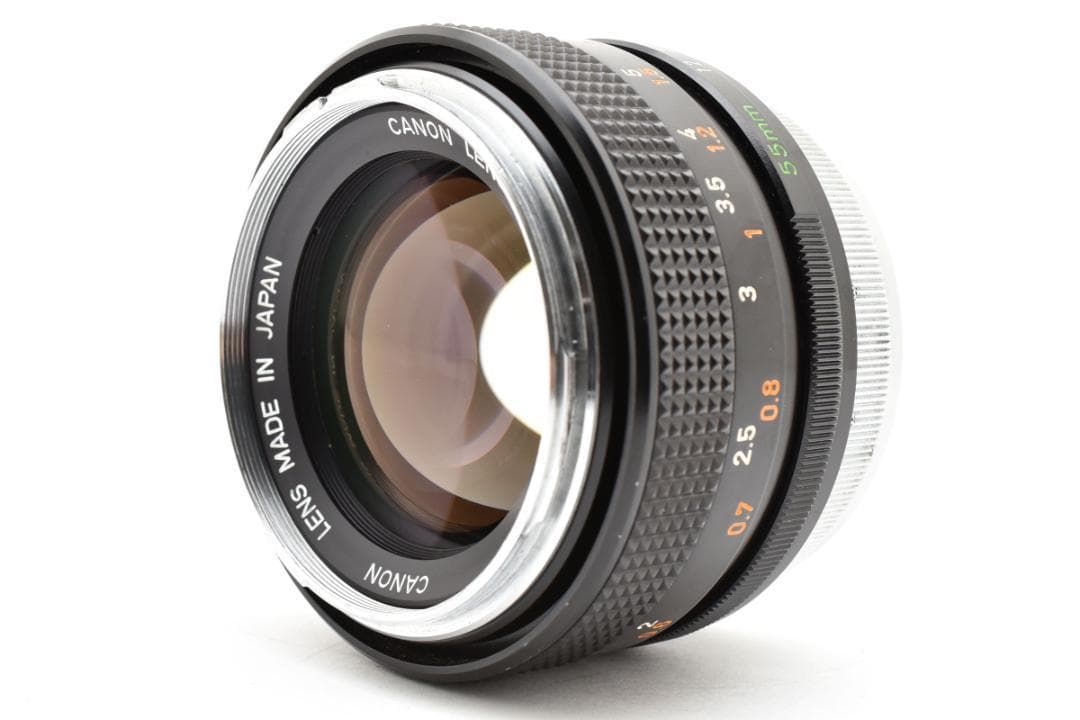 動確済 キャノン Canon FD 55mm f1.2 Rare O #164