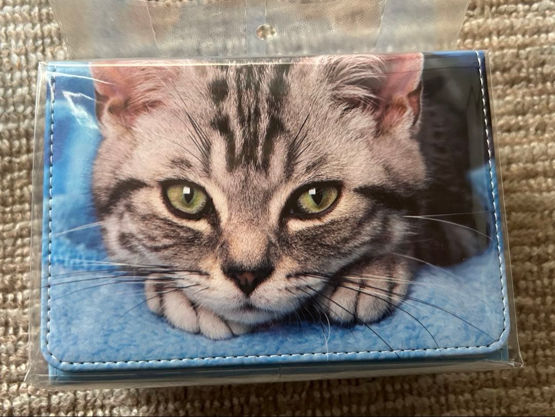 ブロッコリートレカアイテムくじ 猫これくしょん A賞 合皮製デッキケースサバトラ