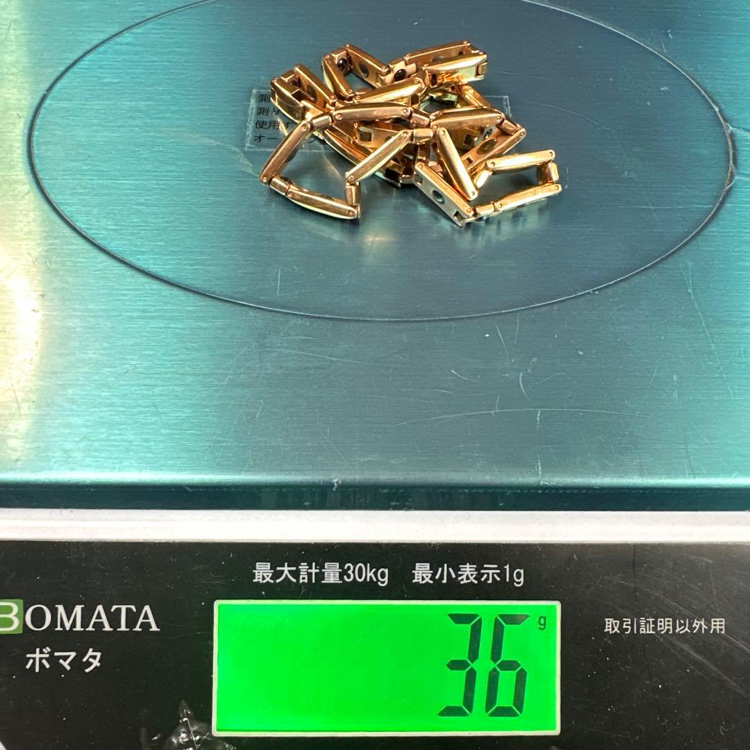 GAMMA ゲルマ健康器具ゴールドリンクチェーンネックレス中古　0017