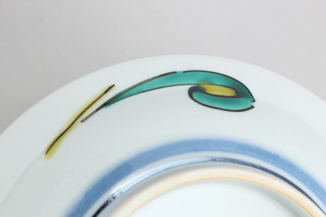No5856 北出不二雄 造　古都飾皿　直径15.5cm 共布/共箱　送料無料