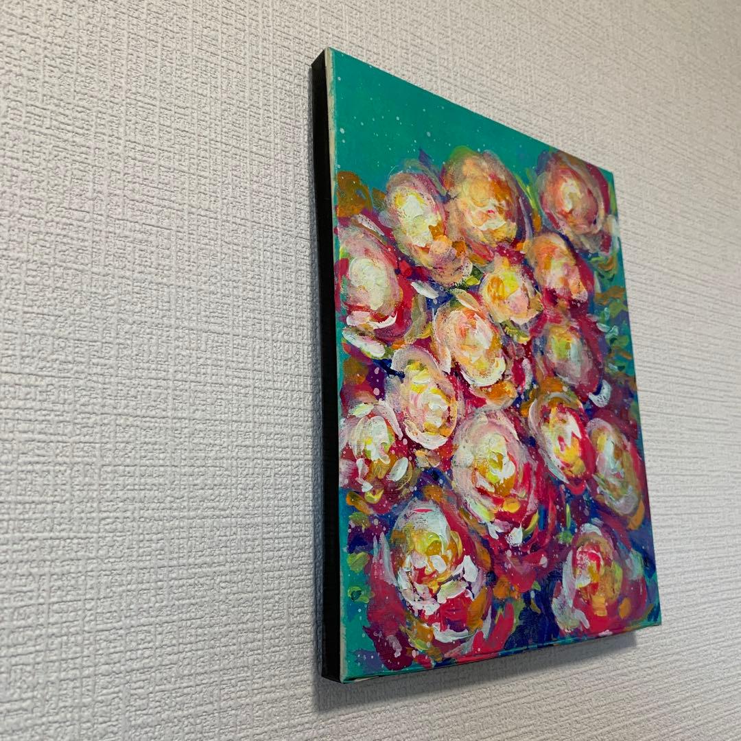 The RoseⅢ【ミクストメディア絵画】