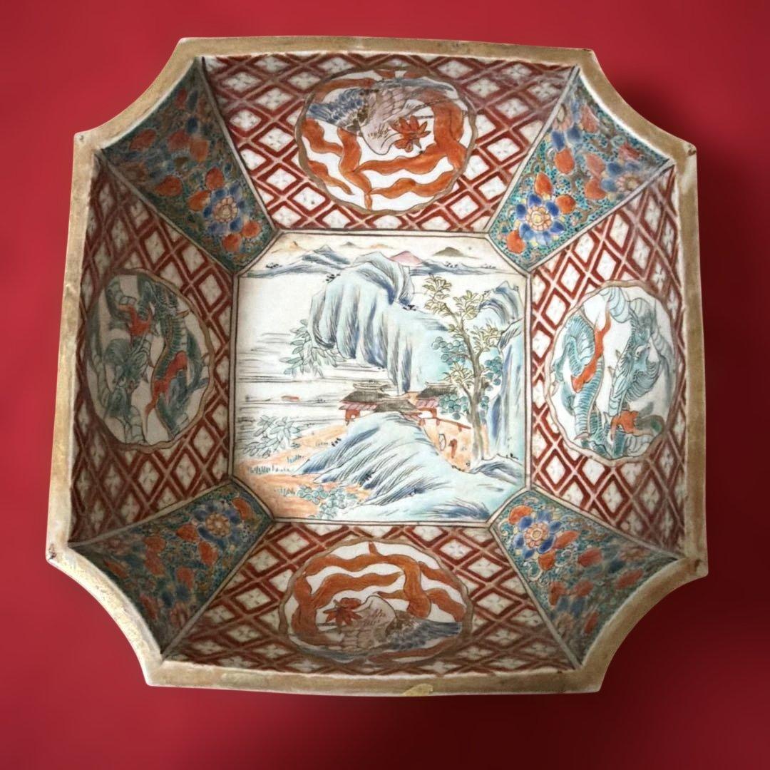 古伊万里　献上手　色絵中鉢