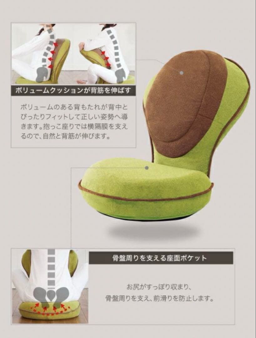 ２つセットPROIDEA プロイデア背筋がGUUUN美姿勢座椅子　骨盤矯正