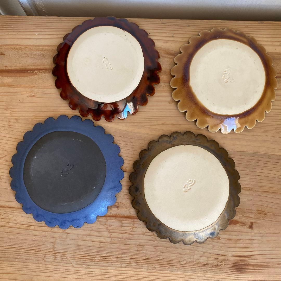 sucre シュクル　作家　陶器　皿　４枚セット