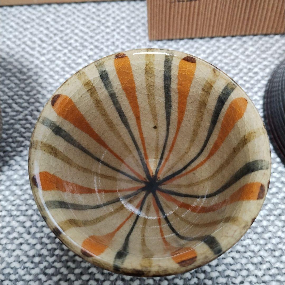 漆器の御吸物椀5客と陶器の小附5客