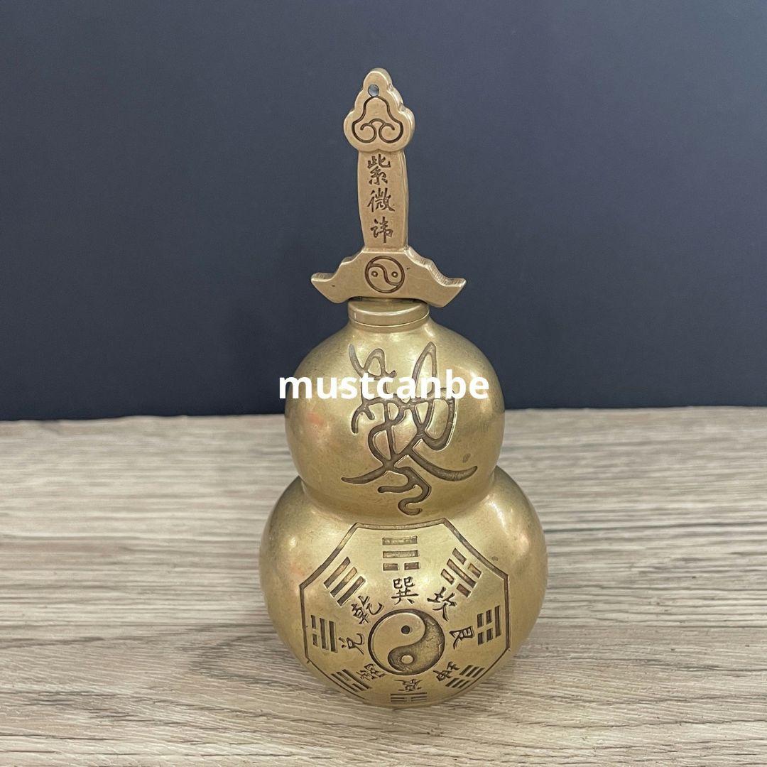 銅器 雨漸耳七星養剣瓢簞 居宅 平安 風水 置物 工芸品