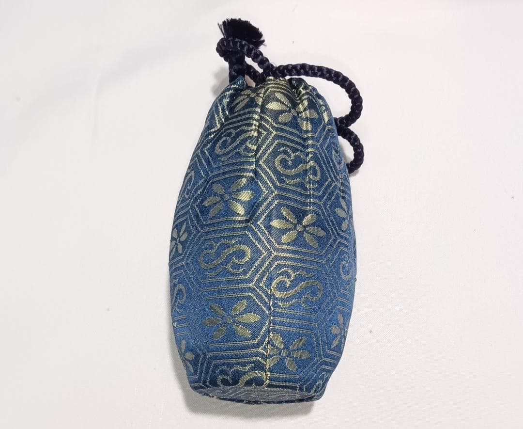 茶道具　京都洛東　桶谷定一作　耳付茶入　緞子仕覆付き　美品！！
