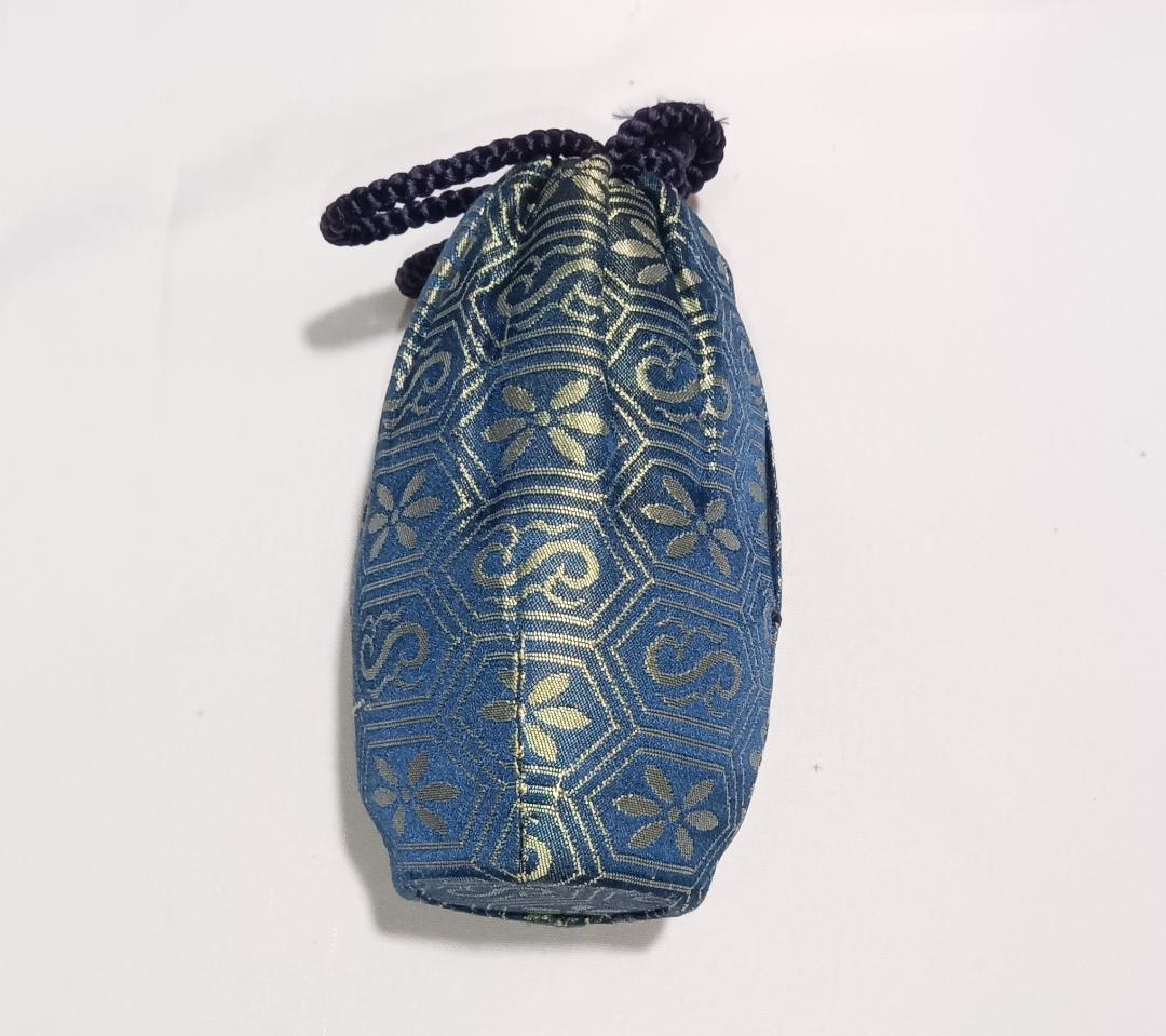 茶道具　京都洛東　桶谷定一作　耳付茶入　緞子仕覆付き　美品！！